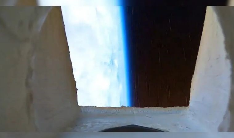 Dünya atmosferine giriş kamera kaydına alındı