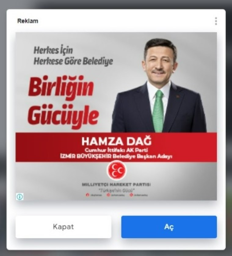 Hamza Dağ’ın logosuz kampanyasını MHP bozdu!