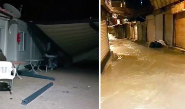 Hatay'da fırtına çatıları uçurdu! Konteynerler su altında kaldı… – Son Dakika Türkiye Haberleri | Cumhuriyet