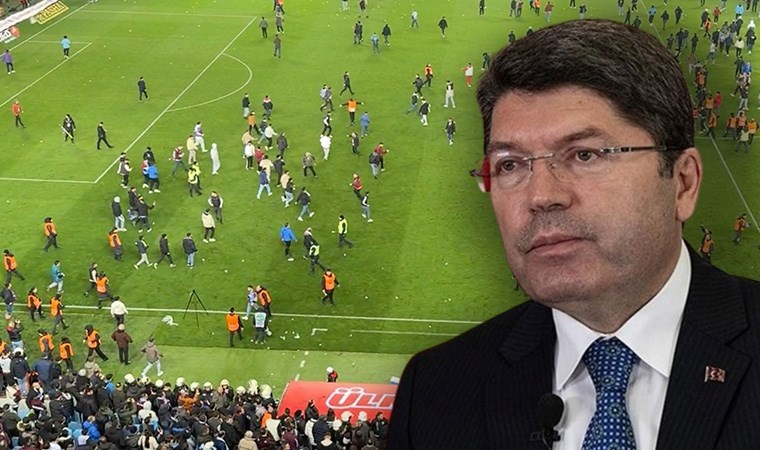Taraftarlar futbolculara saldırmıştı: Adalet Bakanı’ndan Trabzonspor – Fenerbahçe maçı açıklaması!