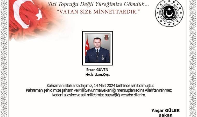 Konya’da askeri eğitim uçağının düşmesi sonucu şehit askerin ailesine acı haber verildi