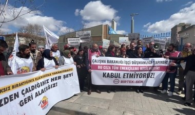 BİRTEK-SEN’den bakanlık önünde protesto: ‘Bu cezanın Türkiye tarihinde örneği yok’ – Son Dakika Türkiye,Ekonomi Haberleri | Cumhuriyet
