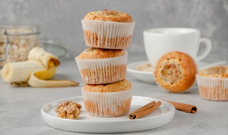 Sağlıklı olduğu kadar enfes… Muzlu muffin tarifi!