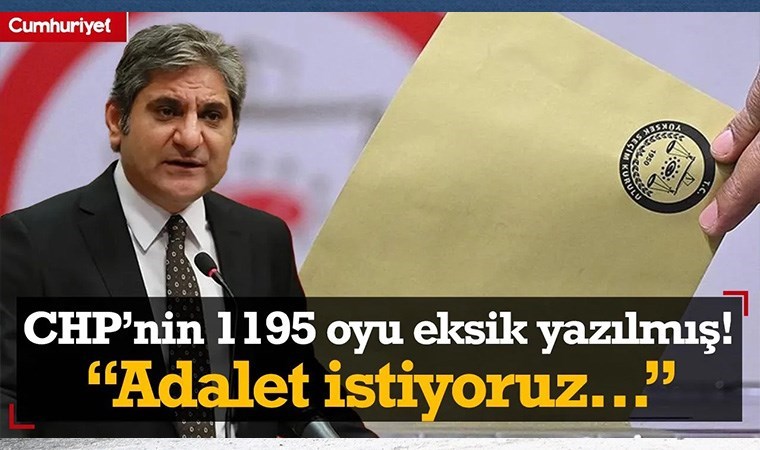 Ümraniye'de CHP'nin 1195 oyu eksik yazılmış! Aykut Erdoğdu: Adalet istiyoruz...