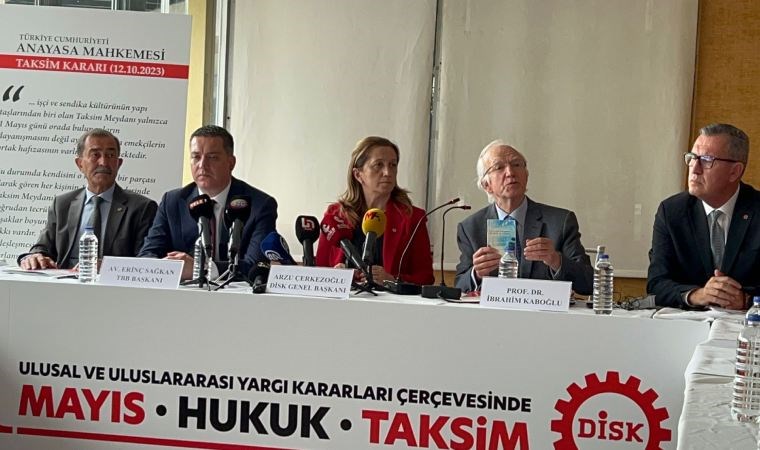 DİSK'ten Çerkezoğlu: Milyonların gözü kulağı Taksim 1 Mayıs alanında olacak