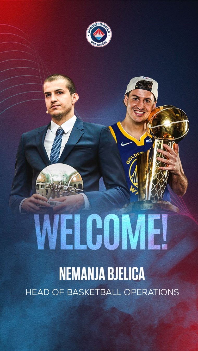 Bahçeşehir Koleji'nin yeni sportif direktörü Nemanja Bjelica oldu!