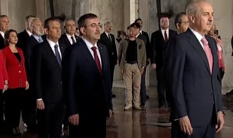 Devlet erkanı Anıtkabir’de! 23 Nisan töreninde tek genel başkan…