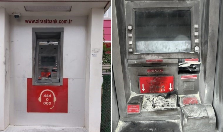 Zonguldak’ta banka ATM’sini yakmak istediler!