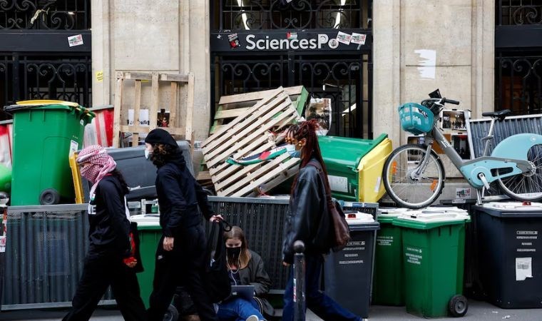 Öğrenci protestoları Fransa’ya sıçradı: Paris’teki Sciences Po üniversitesi kapandı