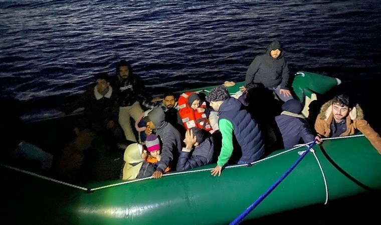 Aydın’da 34 kaçak göçmen kurtarıldı