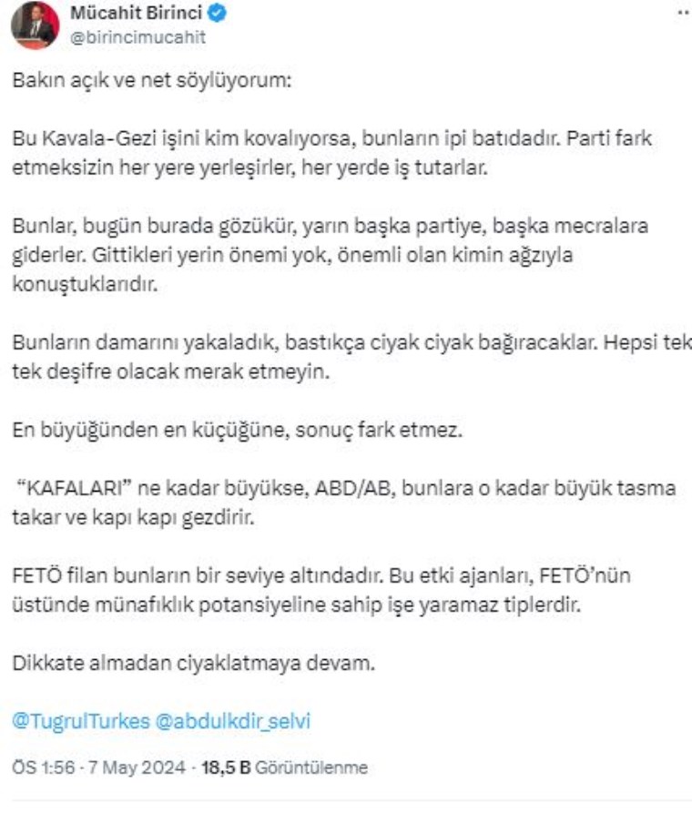 AKP'de 'Osman Kavala' kavgası kızışıyor: 'Damarını yakaladık, ciyak ciyak bağıracaklar'