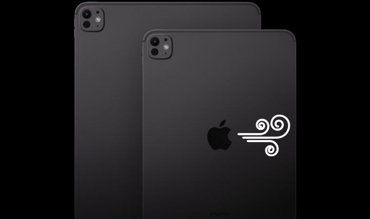 Yeni iPad Pro modellerindeki Apple logosu cihazı soğutuyor