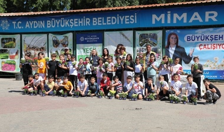 Aydın’da ders zili fidanlıkta çaldı