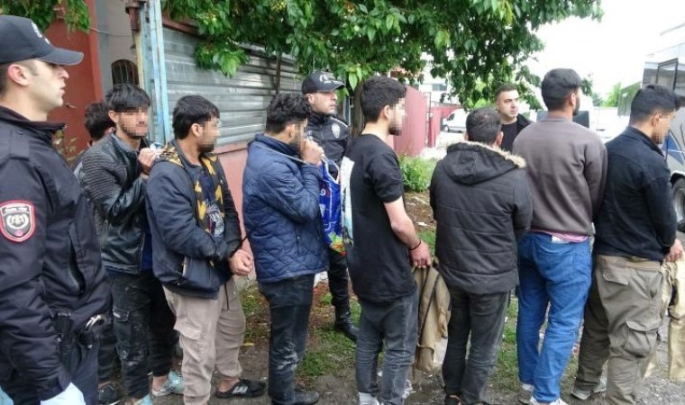 İşyerinde 25 kaçak göçmen yakalandı