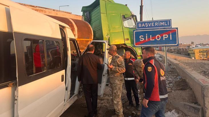 Silopi’de Öğrenci Servisi ile Tanker Çarpıştı: 13 Öğrenci Hafif Yaralandı
