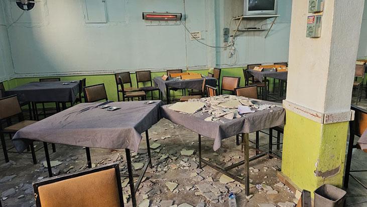 Nusaybin’de Kıraathanede Tavan Çöktü: 2 Yaralı