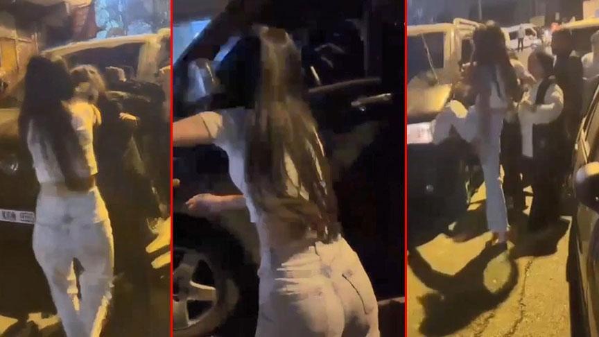 Kadın da Mahalle Sakinleriyle Birlikte Şüpheliye Saldırdı