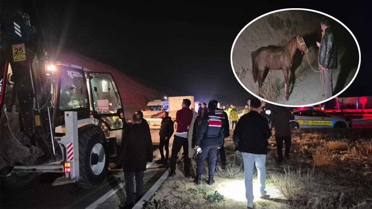 Yarış Tayları Yola Fırladı Malatya-Kayseri Karayolu Kapandı