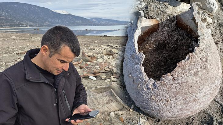Eğirdir Gölü’nde Tarihi Buluntu: Beydere Sahilinde ‘Küp Mezarlar’ Ortaya Çıktı