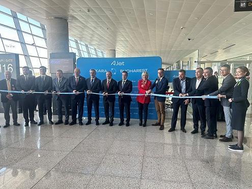 Ankara Esenboğa’dan Bükreş’e İlk Direkt Uçuş Törenle Gerçekleştirildi