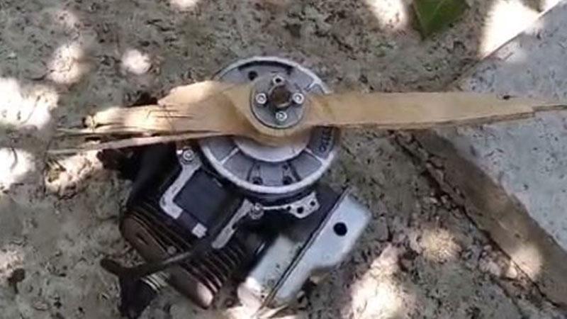 Bahçeye düşen gizemli İHA’nın sırrı araştırılıyor