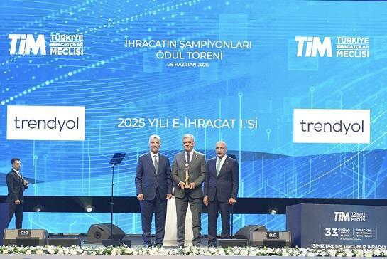 Trendyol’a E-İhracat Şampiyonu Ödülü: KOBİ’lerle Küresel Büyüme Vurgusu