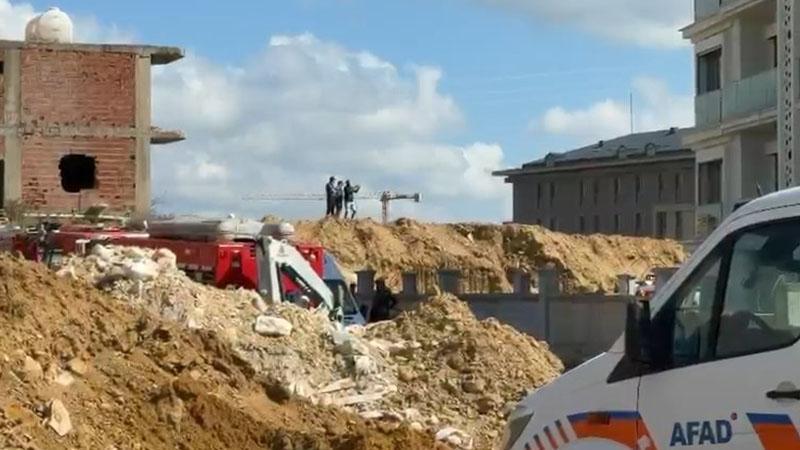 Başakşehir’de inşaat çalışması sırasında toprak kayması