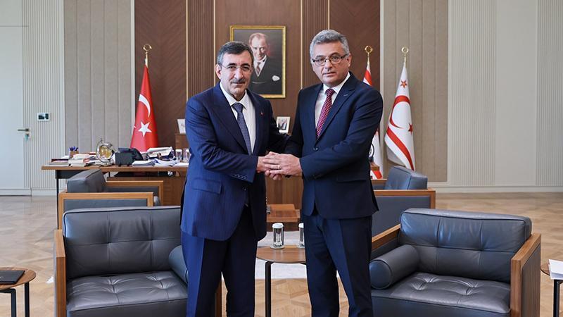 Cevdet Yılmaz, KKTC Cumhurbaşkanı Tufan Erhürman ile görüştü