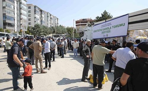 Ankara’da 583 çiftçiye kanola tohumu desteği: 30 bin dekarlık alan hedefleniyor
