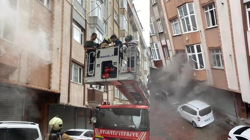 Sultangazi’de Yangın Paniği: Binada Mahsur Kalanlar Kurtarıldı